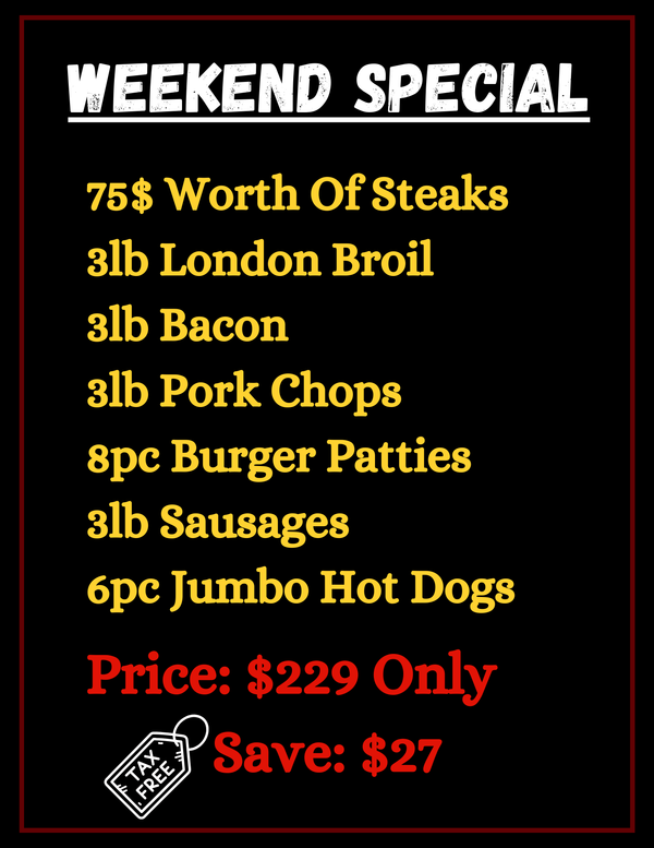 The Beckwith Butcher Weekend Special