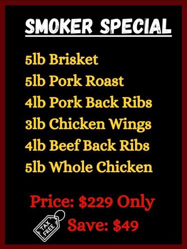 The Beckwith Butcher Smoker Special